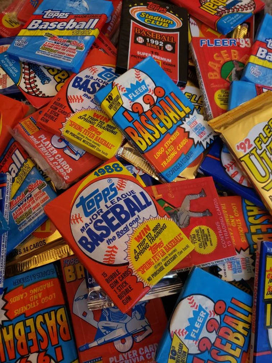 HUGE Lot of 500 Unopened Old Vintage Baseball Cards in Original Factory Sealed Packs